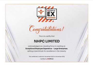 ET HR WORLD EX Award 2023 certificate