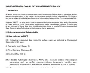 Hydro-Meteorological Data Dissemination Policy