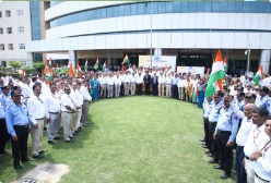 Glimpses of 77th Independence Day Celebrations organized at NHPC, Corporate Office
